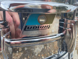 Ludwig 5x14" Blue Olive B/O LM400 Supraphonic Chrome Plated Aluminum Snare Drum