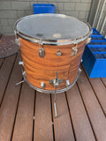 Rogers 18x16 tom tom Early 70’s Swivomatic Fullerton - Koa