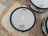 TWO Roland PD-120 WHITE and TWO pd-100" 10" Mesh Head V Drum PD1203