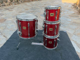 RARE TAMA ARTSTAR CORDIA CANDY APPLE RED TOM SET !!