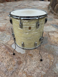 Vintage Ludwig WMP White Marine Pearl 1966 16x16 Floor tom Drum2