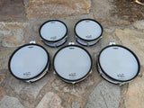 THREE  Roland PD-120 WHITE and TWO pd-100" 10" Mesh Head V Drum PD1200