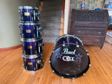 Pearl Masters Studio Birch 5pc Drum Set kit - Midnight Fade0