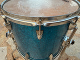 OCDP Orange Country Drums Percussion Newport Series Blue Sparkle 14x12 Floor Tom11
