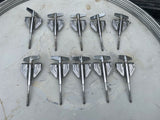 10x Pack Vintage Tama Superstar Imperialstar Bass Drum Tension Rods and Claws