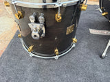 Yamaha Maple Custom 3pc Drum Set Kit 22,12,16 - Black Maple7