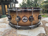 RARE DW Collectors Neil Peart Snakes and Arrows - Birds Eye Maple Snare Drum !