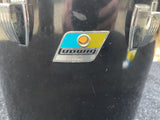 Ludwig Black Cortex 70's 13" Concert Tom for drum set kit - Blue Olive Badge b/o