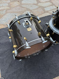 Yamaha Maple Custom 3pc Drum Set Kit 22,12,16 - Black Maple22