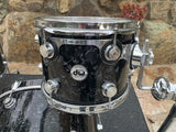 DW Collectors Black Velvet 4 pc Drum Set kit 24x18, 12x9, 14x14, 16x16
