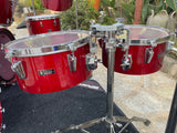 Tama Superstar Candy Apple Red Neil Peart Rush 13pc Replica Drum Set kit RARE!!!