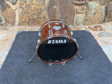 Rare 1980 vintage Tama Superstar 20x14 Bass Drum Super Mahogany1