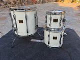 RARE TAMA ARTSTAR BIRDS EYE MAPLE WHITE TOM SET !! JAPAN !! LARS !!
