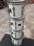 RARE Tama Artstar 1 Birds Eye Maple WHITE 5pc Drum Set kit!!16