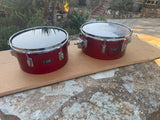 Tama Superstar Birch Cutdown 13" + 14" Timbales Pair - Candy Apple Red1