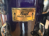 Pearl Masters Studio Birch 4pc Drum Set kit - Midnight Fade5