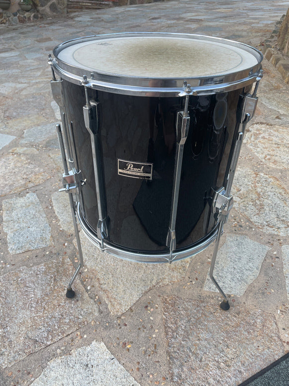 Pearl Export 16x16 Floor Tom Drum - Black Finish