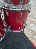 Vintage Tama Superstar Cherry Wine 5pc Drum Set kit 22,10,12,13,14,16,18 -GREAT!