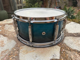 Pearl Session Custom Maple 6.5 x 14 Snare Drum Blue Fade7