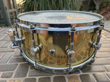 Ddrum Modern Tone 6.5x14 Brass Snare Drum - USED BY CATTLE DECAP!! READ DESCRIP