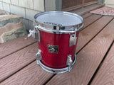 Tama Superstar Cherry 8x9 Vintage 80's Tom Drum !!