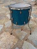 OCDP Orange Country Drums Percussion Newport Series Blue Sparkle 14x12 Floor Tom7