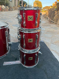 RARE TAMA ARTSTAR CORDIA CANDY APPLE RED TOM SET !!