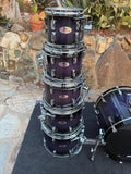 Pearl Reference Purple Craze 6pc Drum Set kit!! Excellent Condition!
