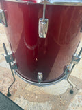 Tama SUPERSTAR Candy Apple Red POWER 8pc Concert Tom Drum Set kit!!16