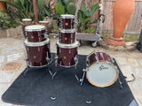 Gretsch New Classic Maple 6pc Drum Set kit Jazz Size kick 18" -Merlot Sparkle EX