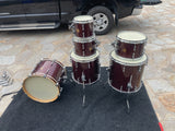 Gretsch New Classic Maple 6pc Drum Set kit Jazz Size kick 18" -Merlot Sparkle EX