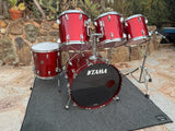 Tama Superstar Candy Apple Red 5pc Drum set kit w/ 24" Bass drum!20