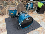 Pearl Session Custom Maple 24x18,12x10,16x16 Drum Set kit Blue Fade - CUSTOM 24"15