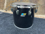 Ludwig Black Cortex 70's 12" Concert Tom for drum set kit - Blue Olive Badge b/o