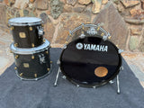Yamaha Maple Custom 3pc Drum Set Kit 22,12,16 - Black Maple0