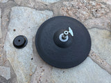 Yamaha RHH135 Hi Hat Cymbal Pad Charcoal Rhh 135 hihat Electronic Cymbals Pair0