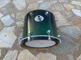 PDP MX Maple Green To Black Fade 22 x 18 Bass Drum - Missing front hoop/hardware