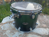 PDP MX Maple Green To Black Fade 14 x 12 Tom Drum