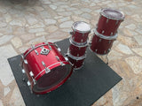 Tama Superstar Candy Apple Red 6pc Drum set kit w/ 24" Bass drum!19