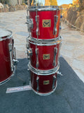 RARE TAMA ARTSTAR CORDIA CANDY APPLE RED TOM SET !!