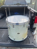 Vintage Slingerland 60's WMP White Marine Pearl 20x18 floor tom!! RARE