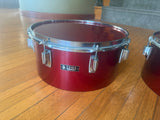 Tama Superstar Birch Cutdown 14" + 15" Timbales Pair - Candy Apple Red5