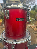 Tama SUPERSTAR Candy Apple Red POWER 8pc Concert Tom Drum Set kit!!9