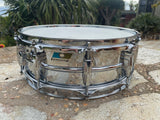 Ludwig 5x14" Blue Olive B/O LM400 Supraphonic Chrome Plated Aluminum Snare Drum
