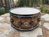RARE DW Collectors Neil Peart Snakes and Arrows - Birds Eye Maple Snare Drum !