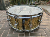 Ddrum Modern Tone 6.5x14 Brass Snare Drum - USED BY CATTLE DECAP!! READ DESCRIP