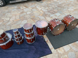 Tama Superstar Mahogany Neil Peart Rush 13pc Replica 80's Drum Set kit RARE!!!23