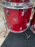 Vintage Tama Superstar Cherry Wine 5pc Drum Set kit 22,10,12,13,14,16,18 -GREAT!