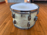 Vintage Ludwig WMP White Marine Pearl early 60's 13x9 Tom Drum7