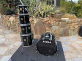 Tama Artstar Cordia Black 6pc Drum Set kit 10,12,13,16,24 Birch + Cordia!!6